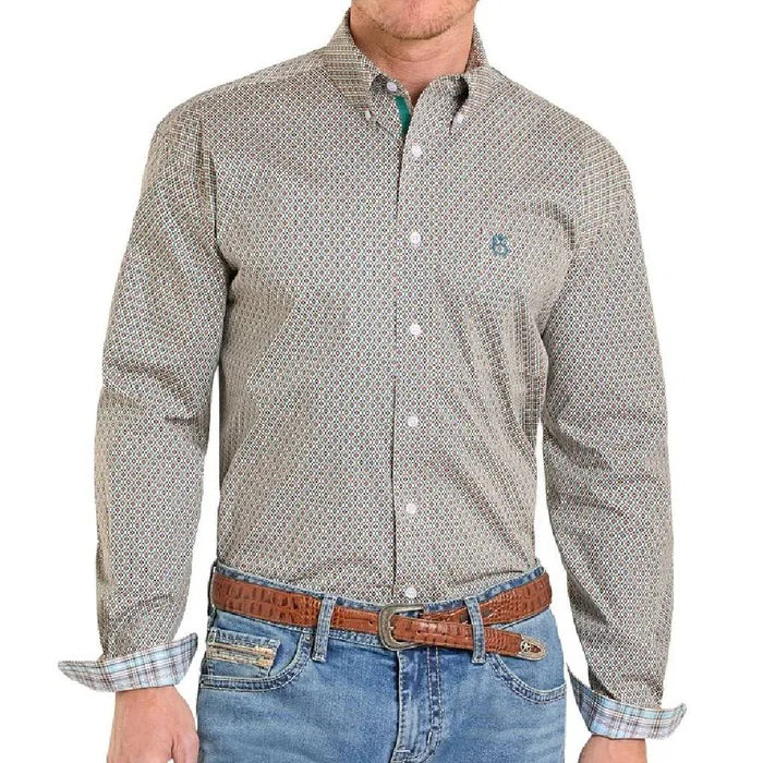 Panhandle Slim Geo Print Button Down Shirt - Image 2