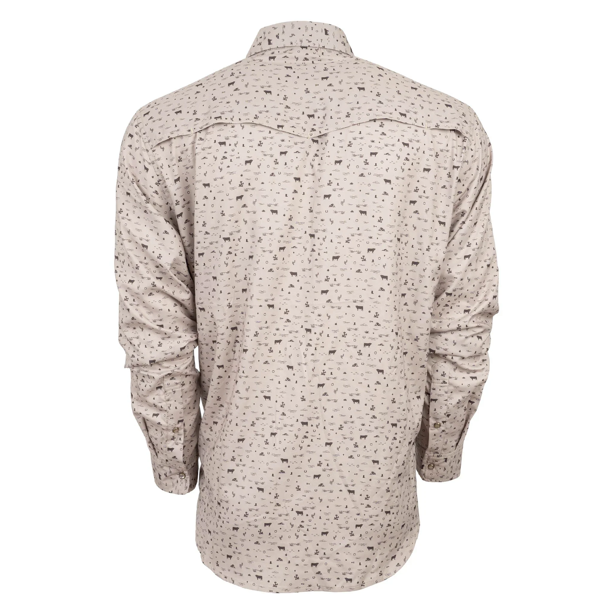 STS Fischer - Long Sleeve - Khaki Bull Print - Image 3