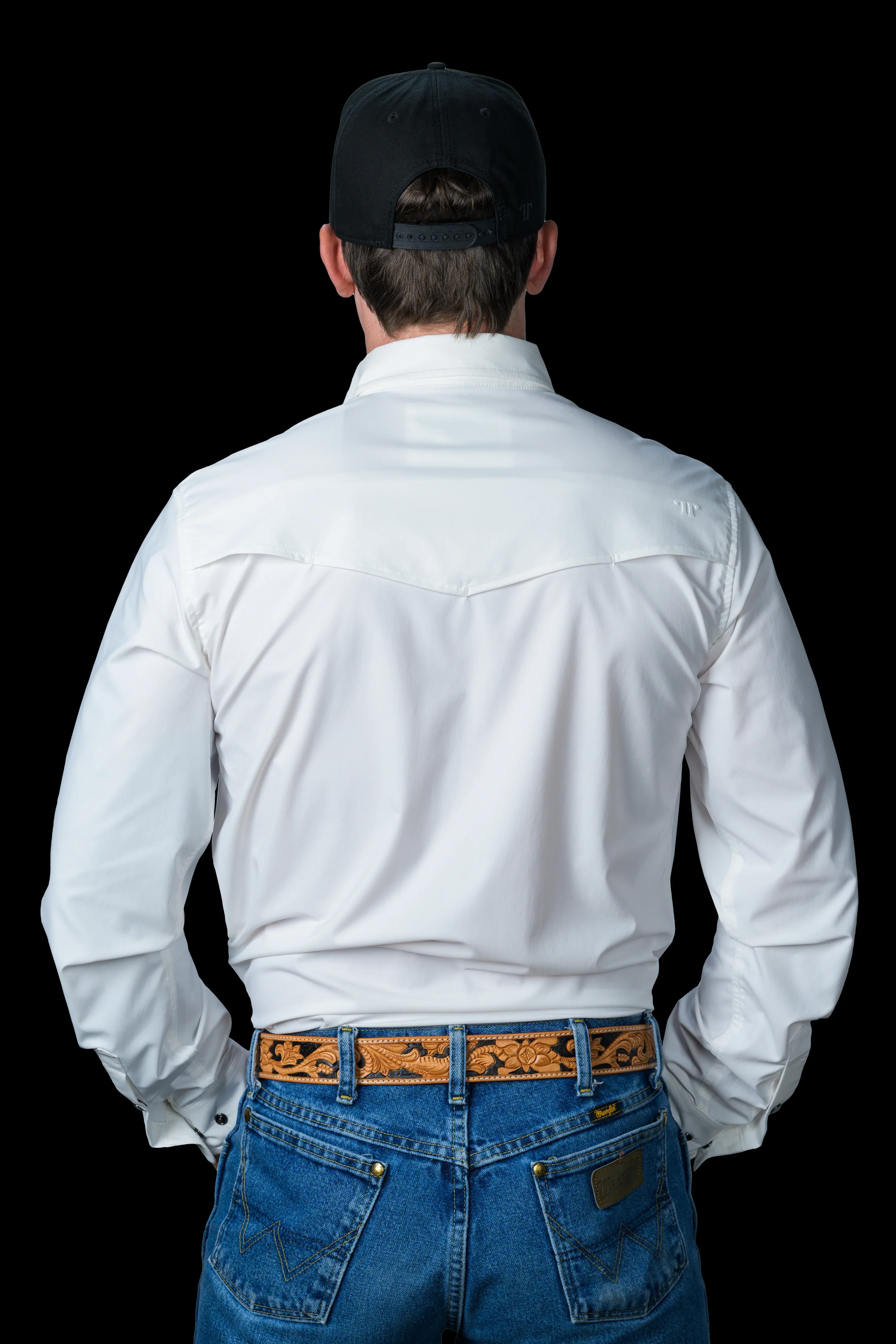 Ferrell CORE - Men's White Long Sleeve Snap Shirt - Image 2