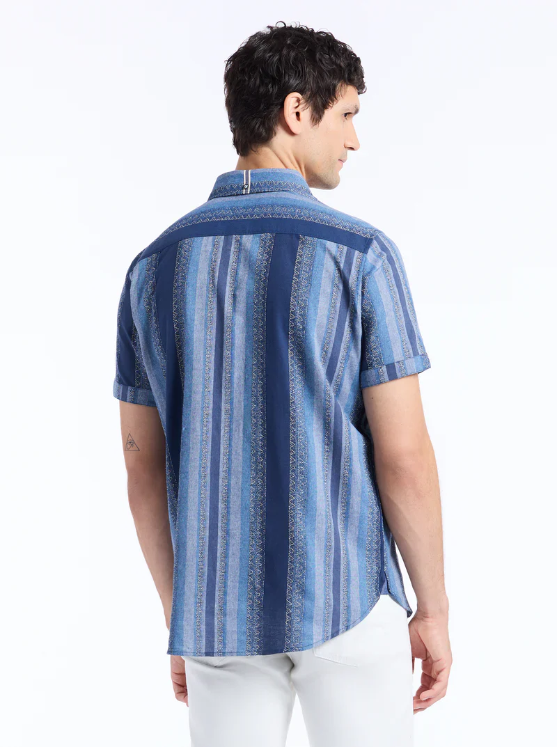 ROBERT GRAHAM PEMBROKE SHORT SLEEVE BUTTON DOWN SHIRT - Image 3