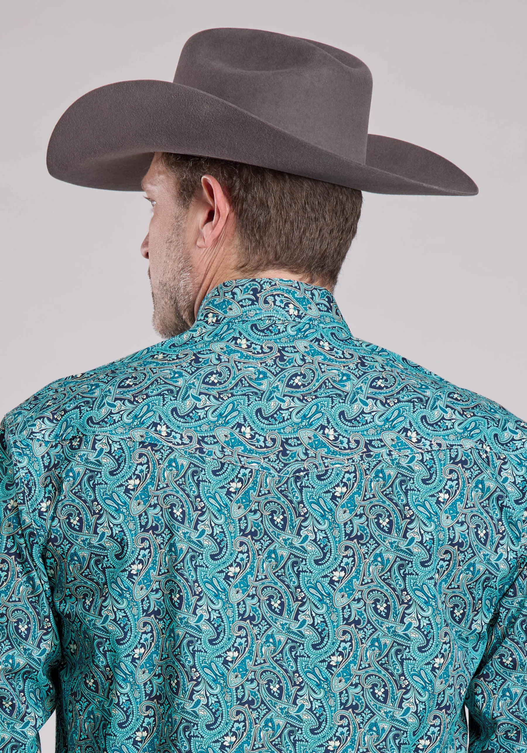 Roper Long Sleeve Snap River Paisley Western Shirt - Image 2