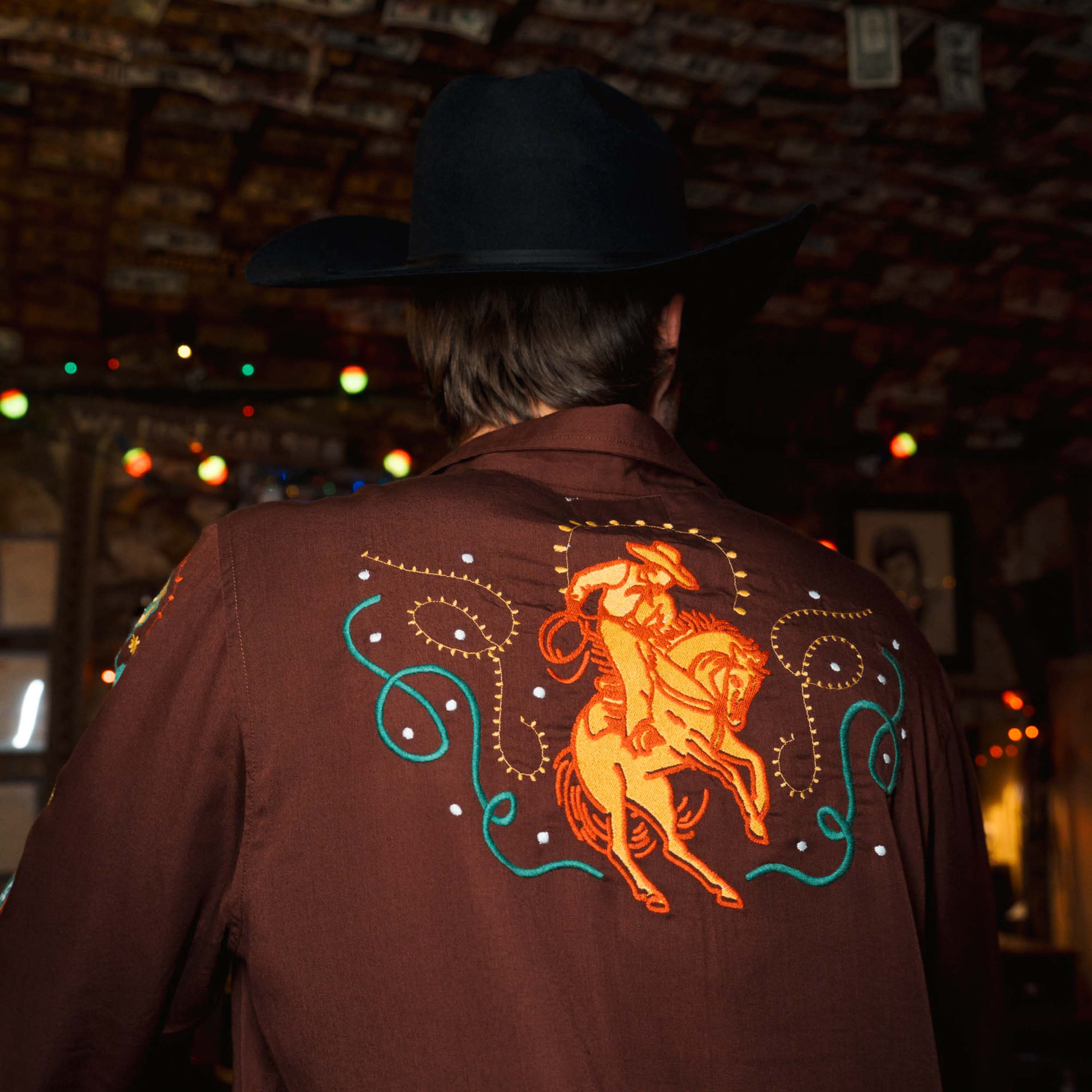 Sendero Show Pony Embroidered Western Pearl Snap Long Sleeve Shirt - Image 3