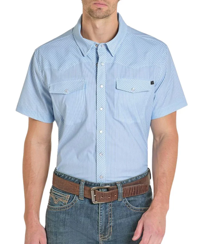 Rock & Roll Cowboy Men's Tek Western Snap Shirt