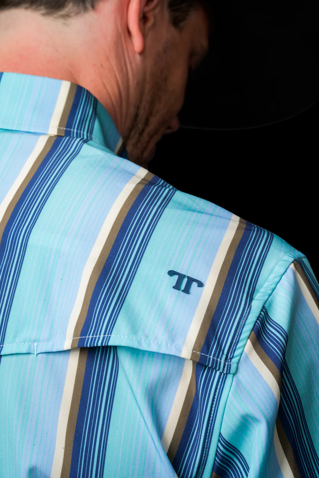 Ferrell The Tristan in Blue - Short Sleeve Snap - Image 3