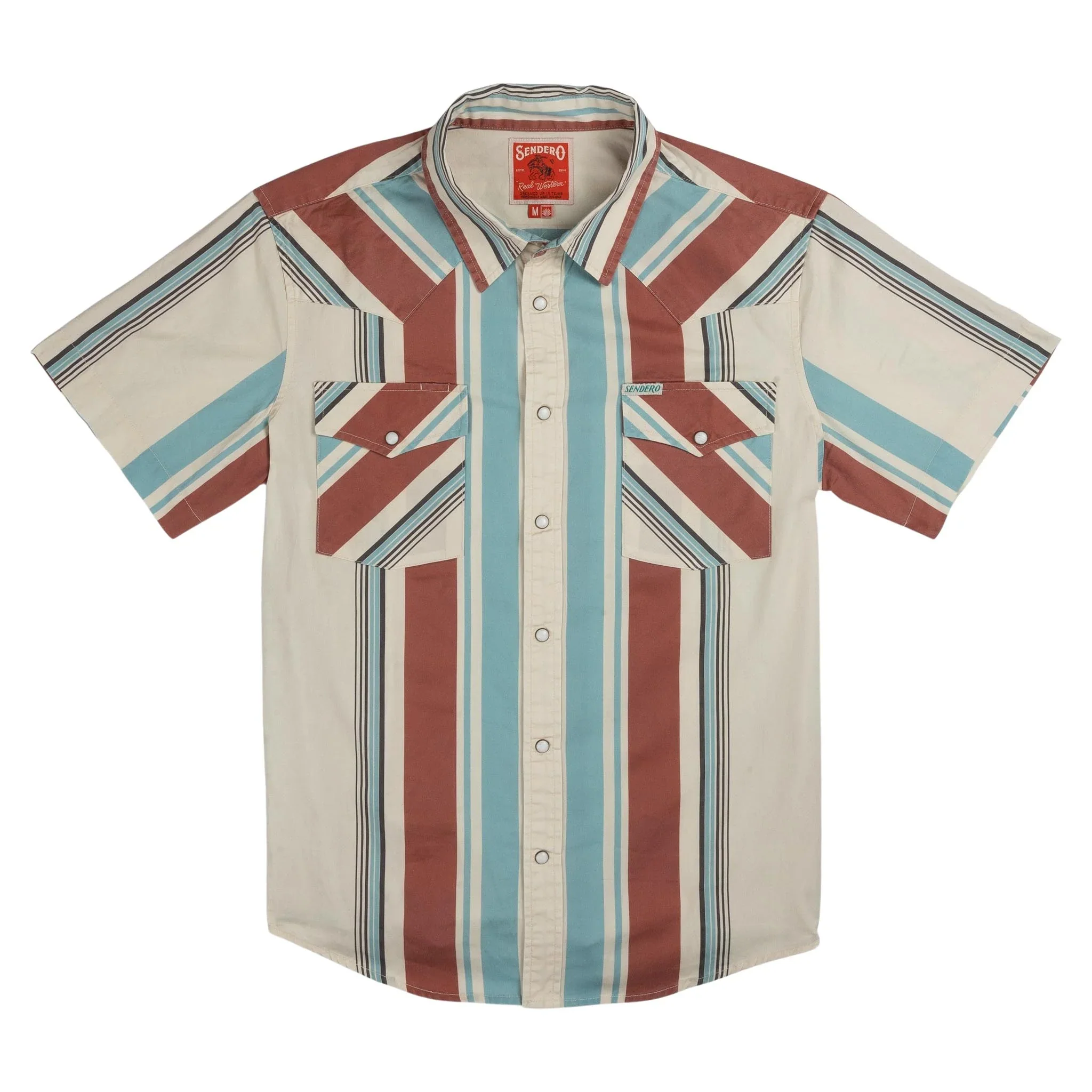 Sendero The Wyatt Pearl Snap Short Sleeve Serape Shirt