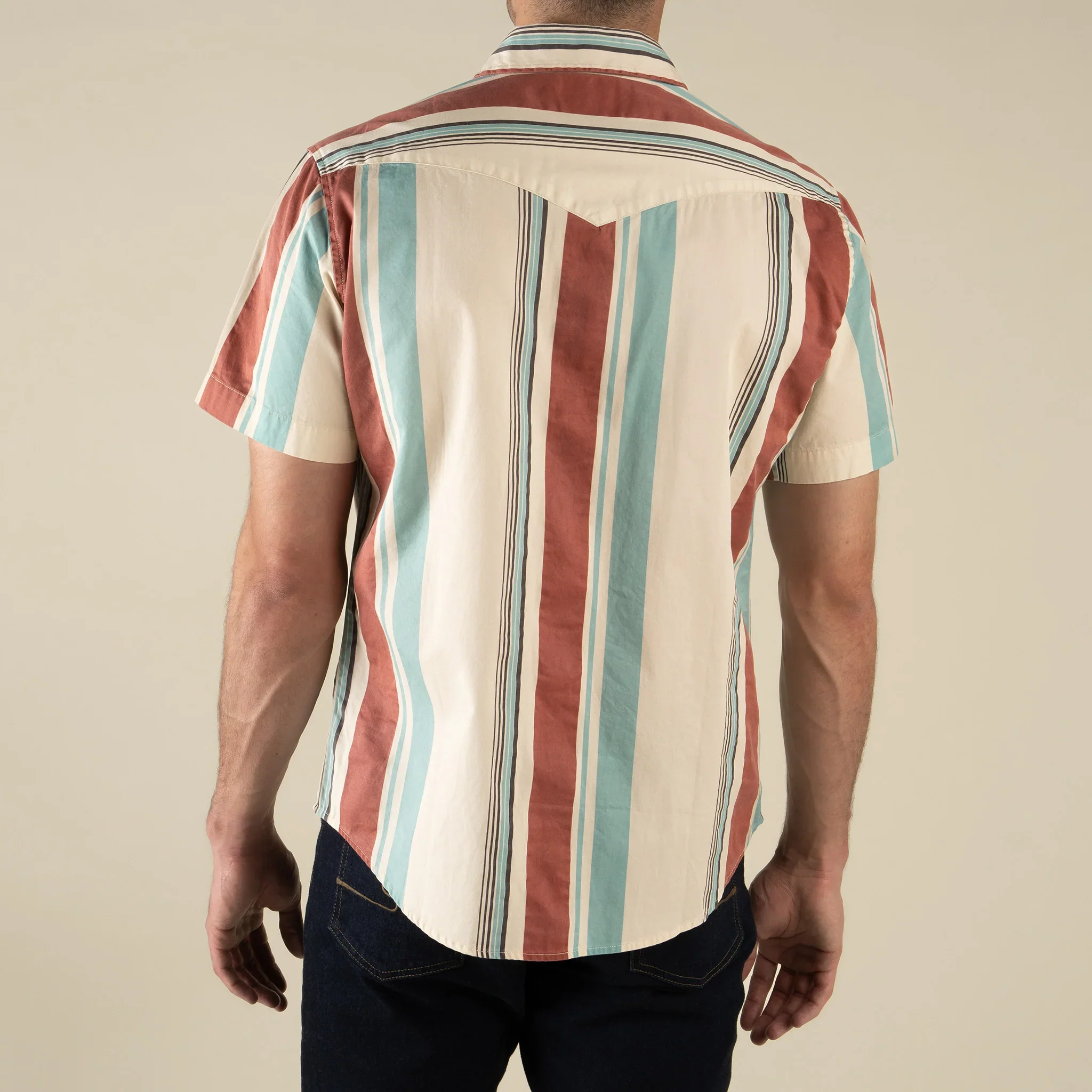 Sendero The Wyatt Pearl Snap Short Sleeve Serape Shirt - Image 4