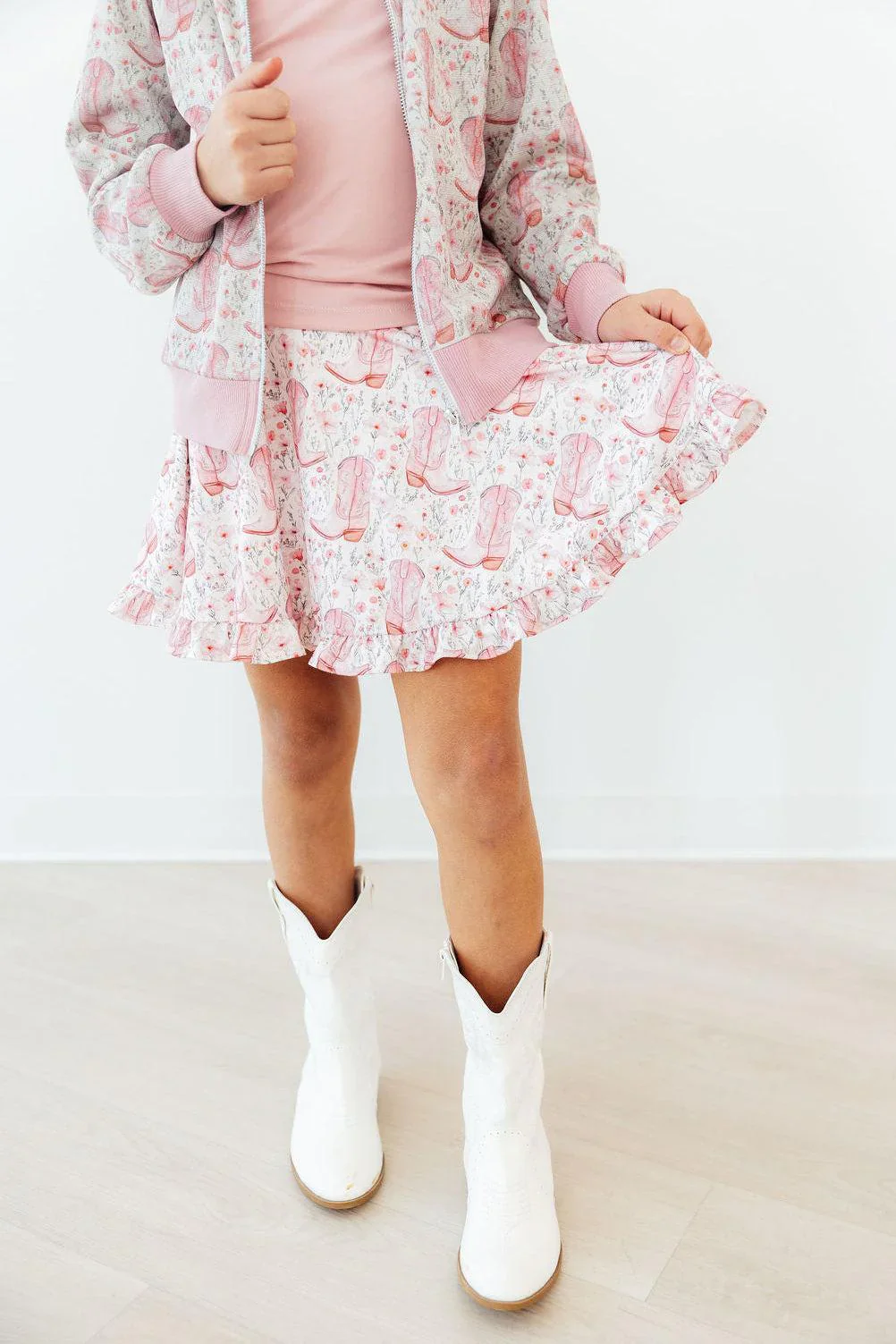 Mila & Rose Country Girl Ruffle Twirl Skort