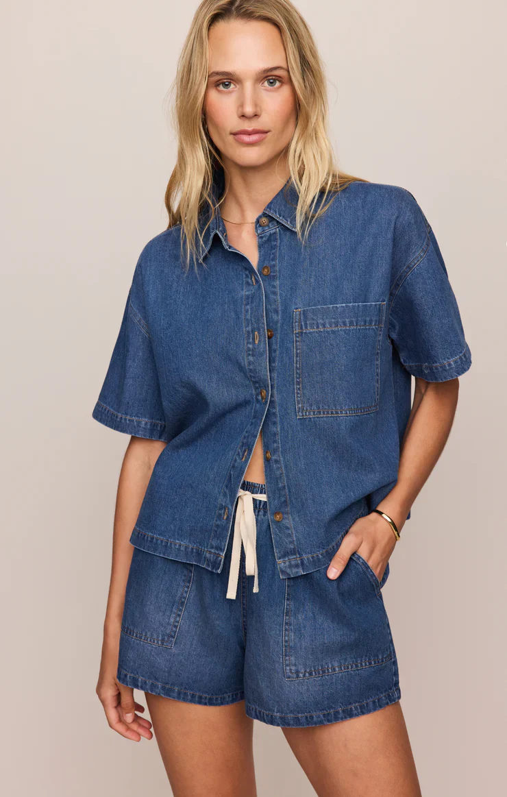 Z Supply Daycation Denim Utility Short - Image 3