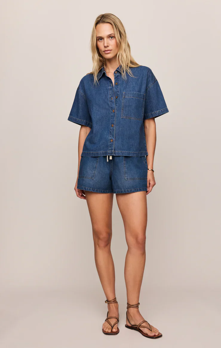 Z Supply Daycation Denim Utility Short - Image 4