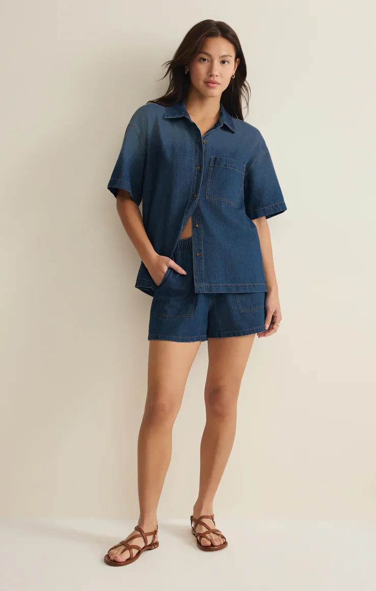Z Supply Daycation Denim Utility Short - Image 6
