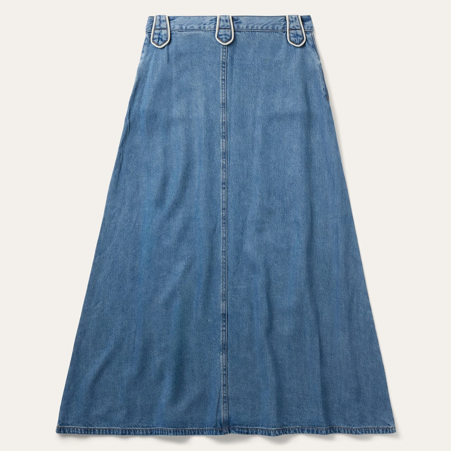 Stetson A-Line Piped Denim Skirt - Image 2