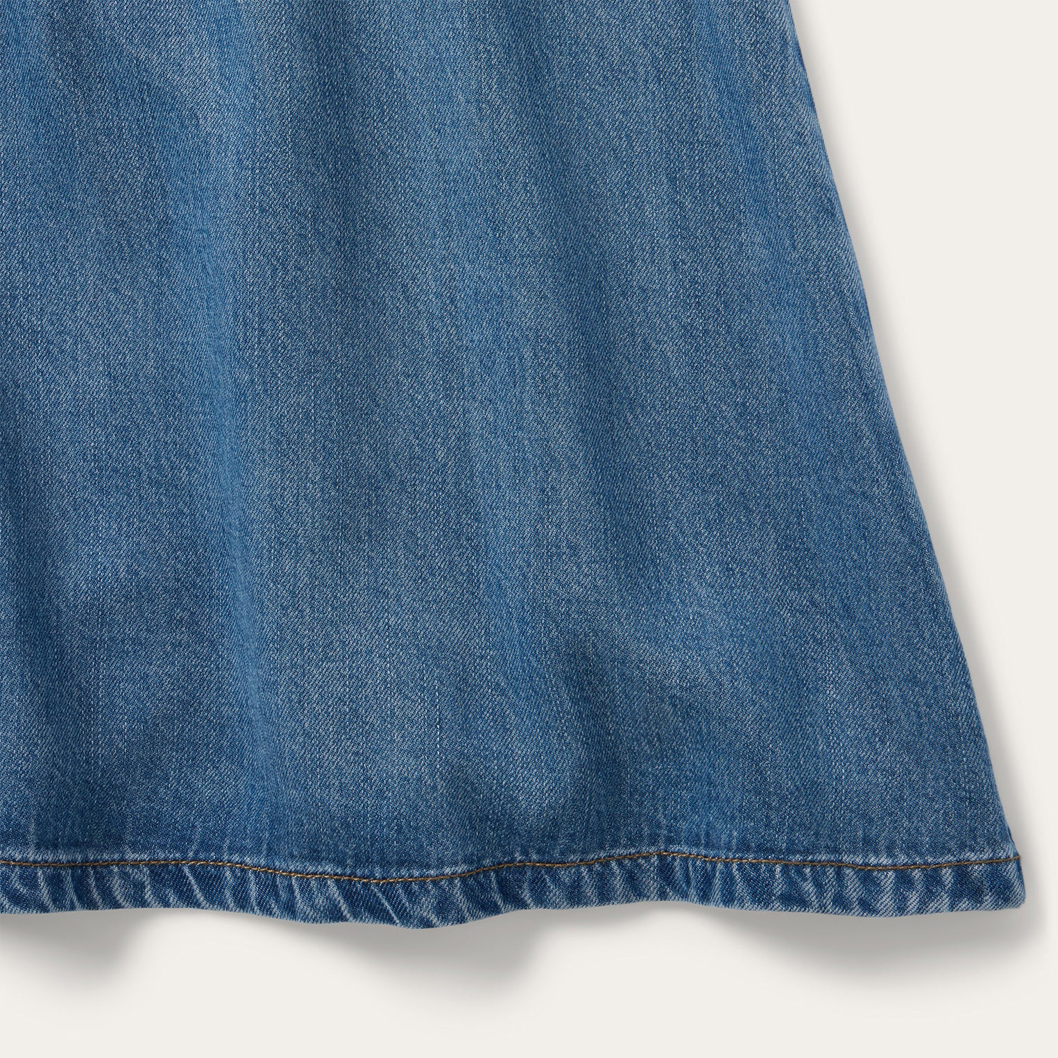 Stetson A-Line Piped Denim Skirt - Image 4