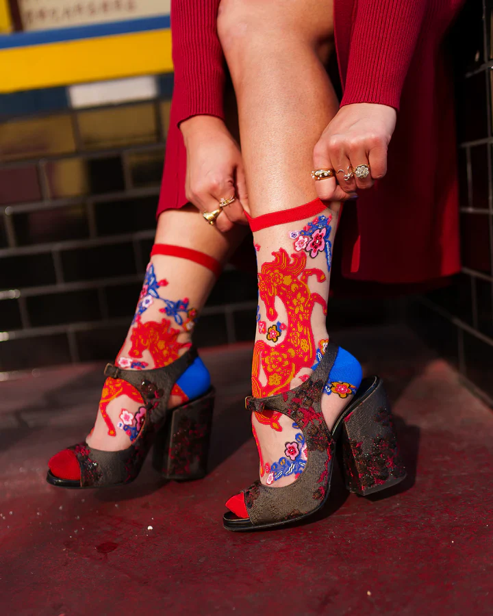 Sock Candy Year of the Horse Sheer Crew Sock