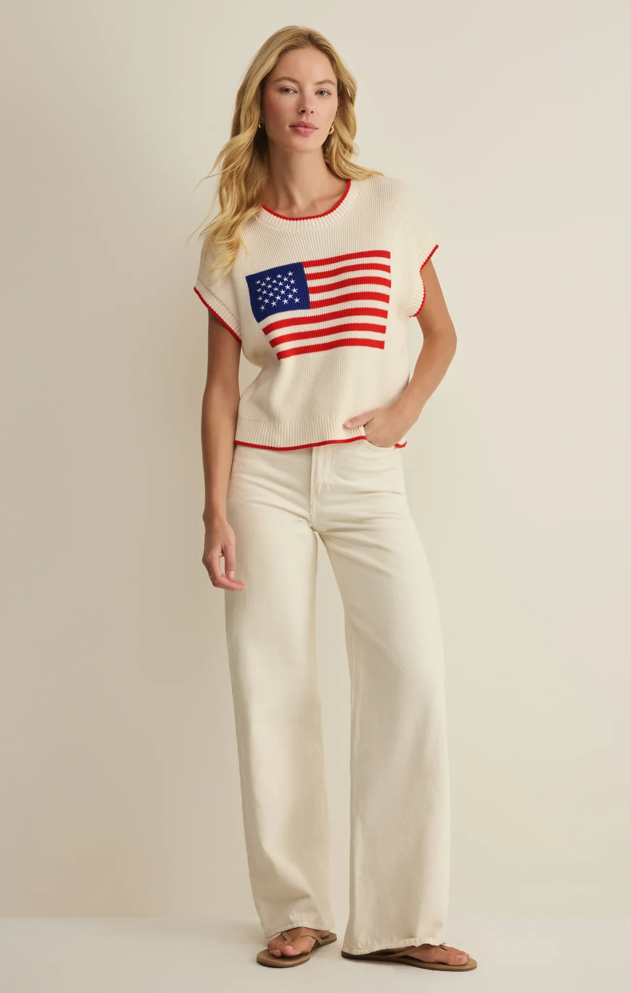 Z Supply Sleeveless Patriot Sweater - Image 4