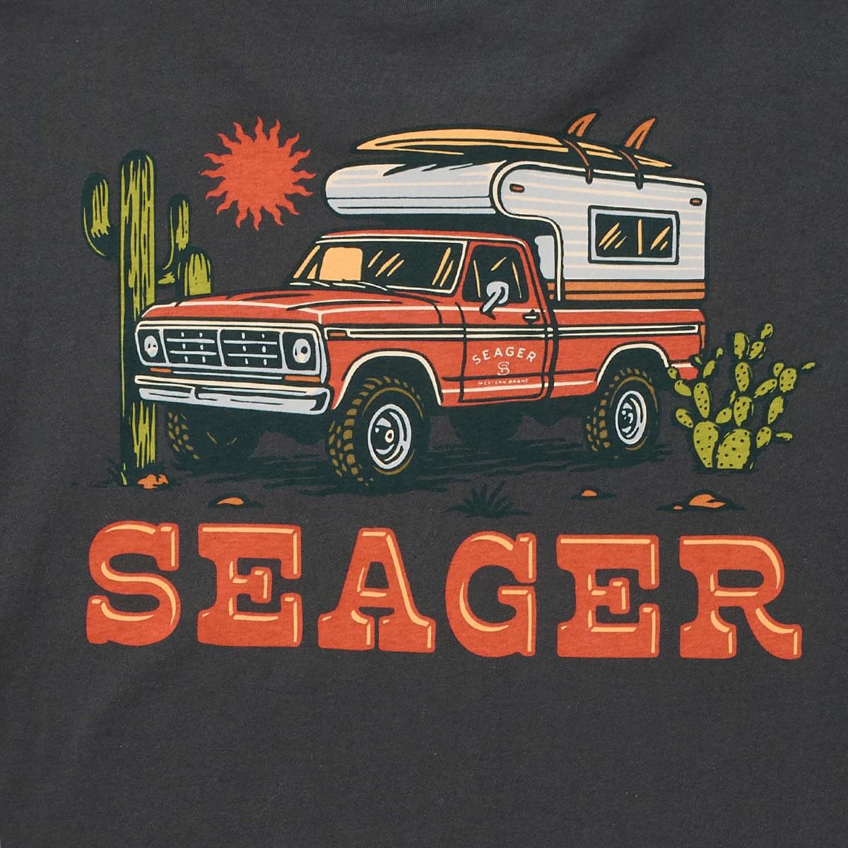 Seager Baja Tee Vintage Black - Image 3
