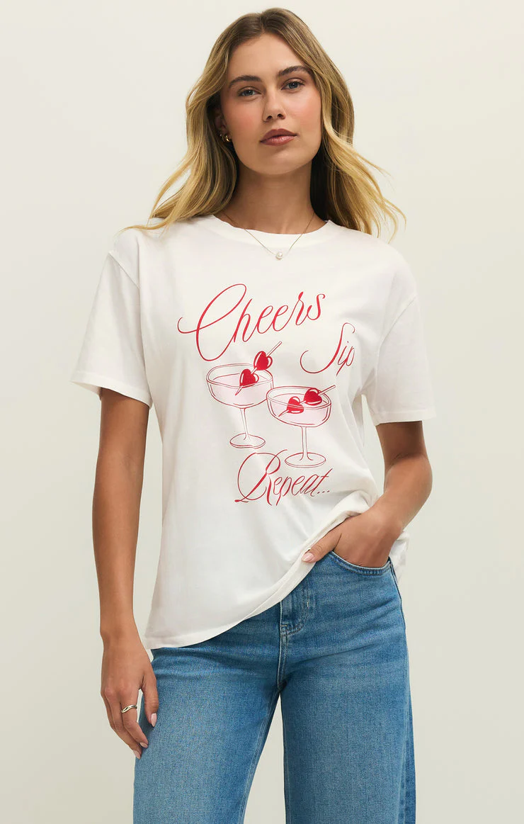 Z Supply Cheers Boyfriend Tee - Image 3