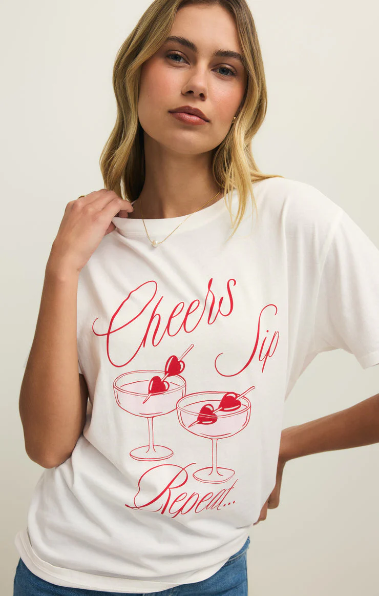 Z Supply Cheers Boyfriend Tee - Image 4