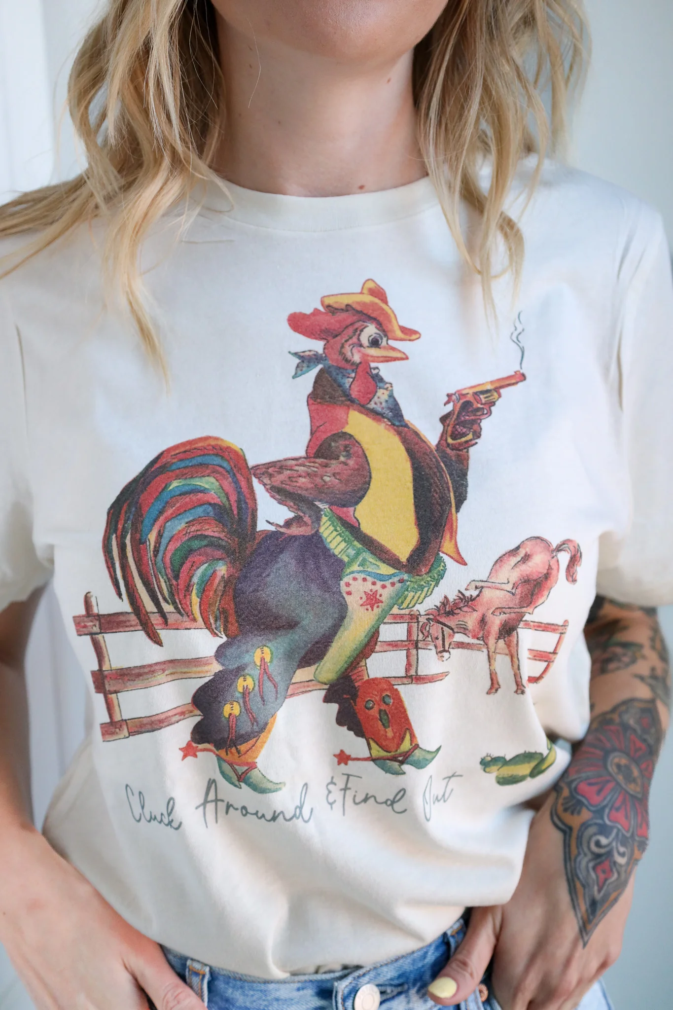 Cry Baby Tees Cluck Around Tee - Image 2