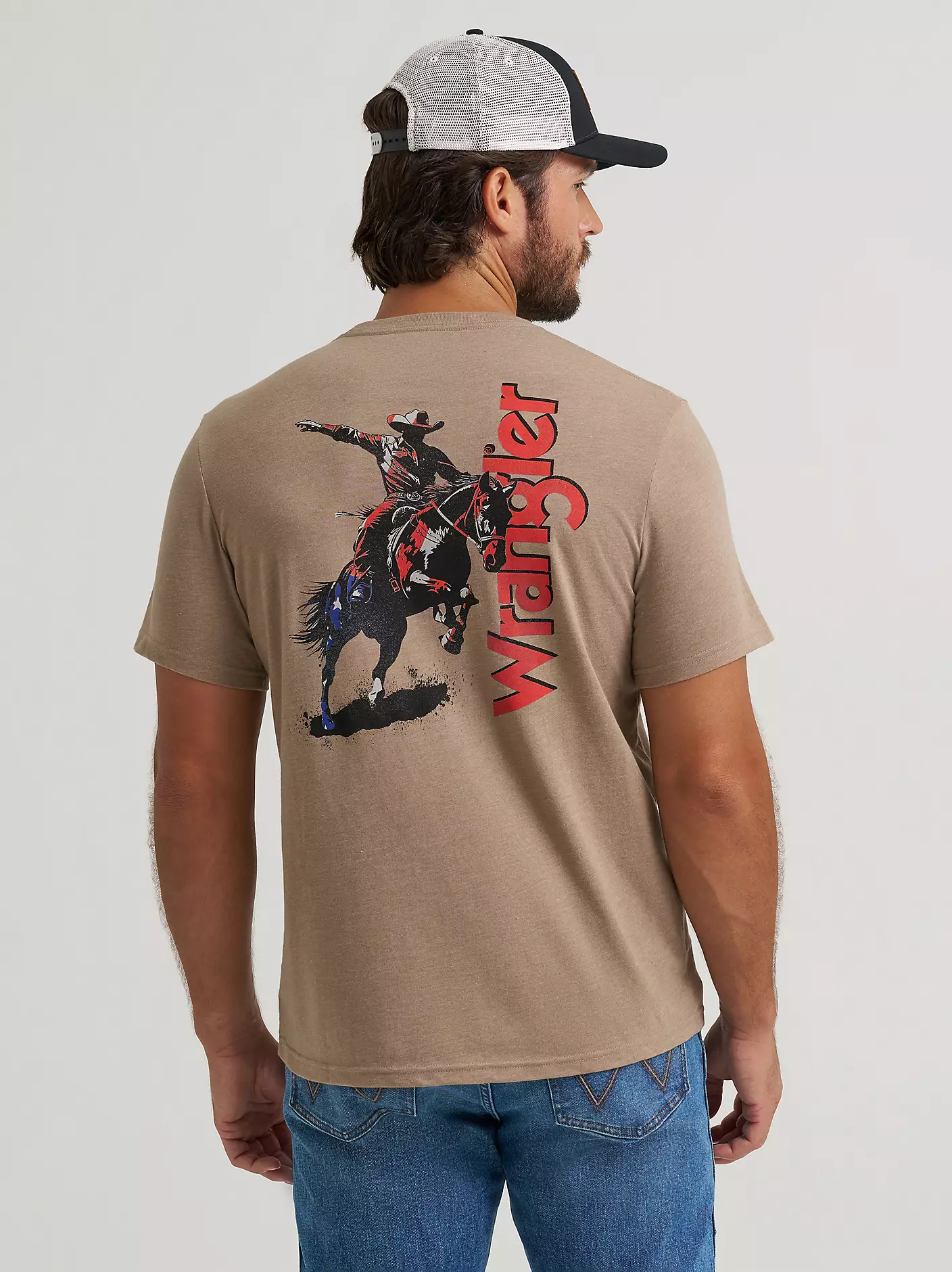 Wrangler Star Spangled Rodeo Back Graphic T-Shirt