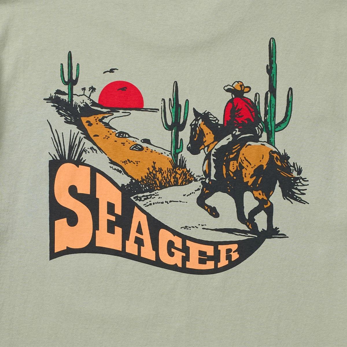Seager Long Ride Tee Desert Green - Image 3