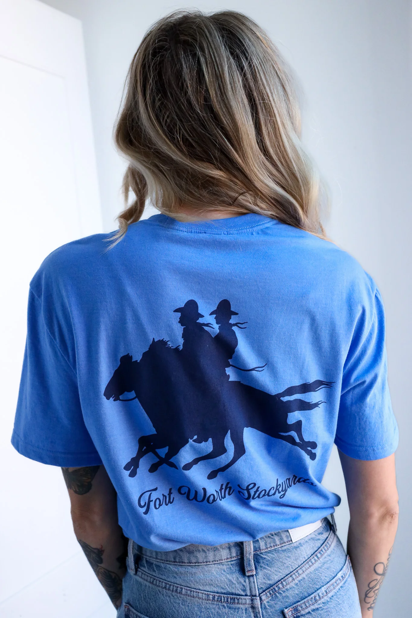 MAVERICK EXCLUSIVE MAVERICK RIDERS TEE- HEATHERED ROYAL - Image 7