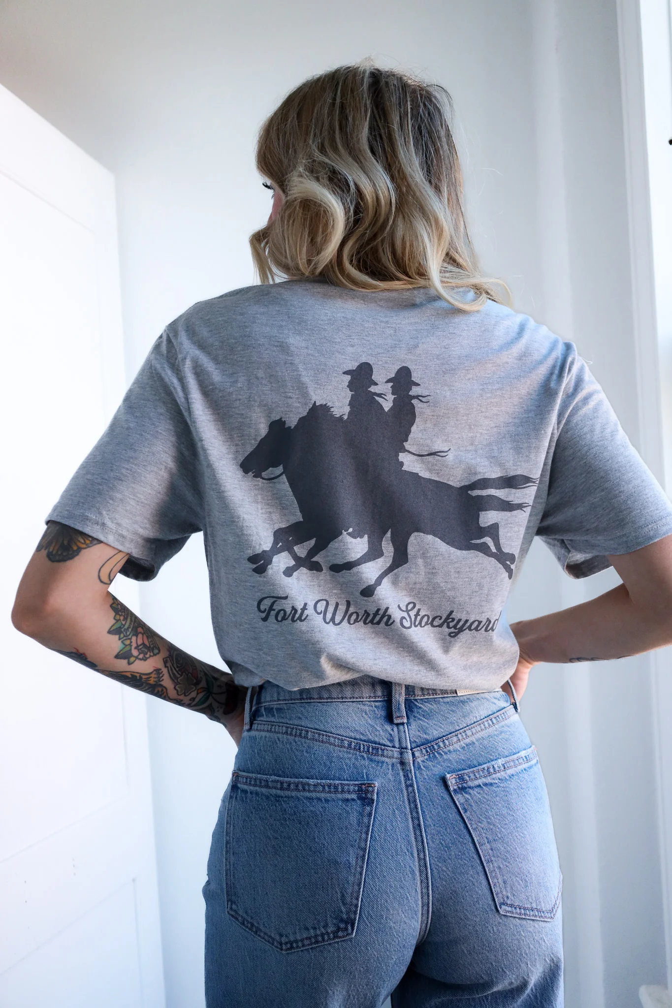 MAVERICK EXCLUSIVE MAVERICK RIDERS TEE- HEATHER GREY - Image 5
