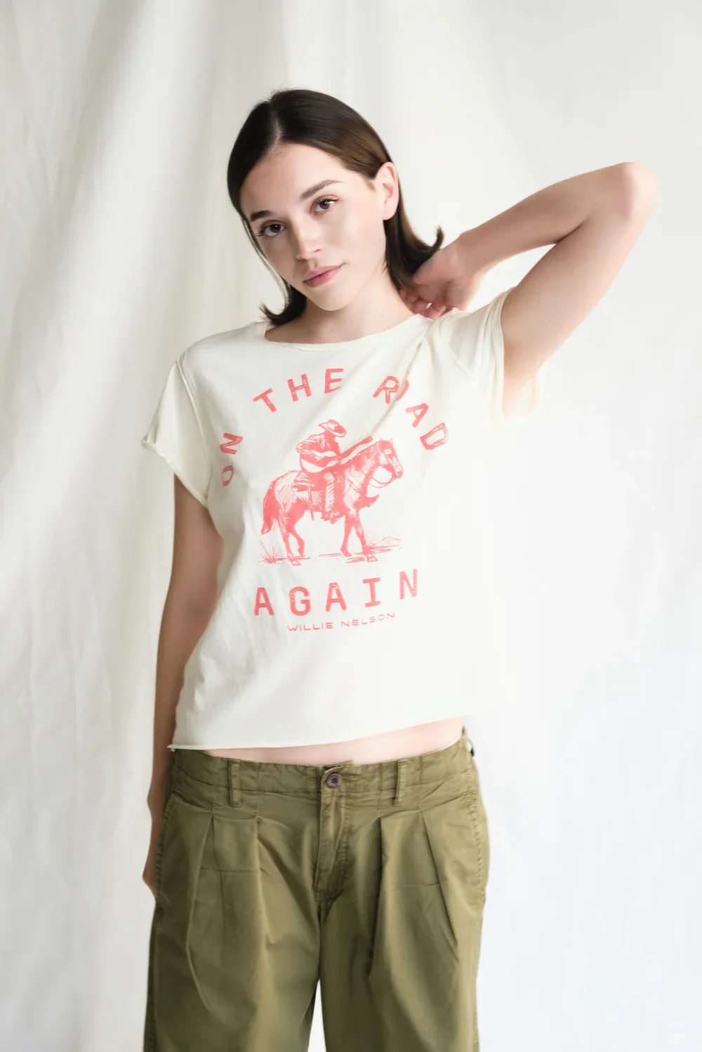 People Of Leisure Willie Nelson On The Road Again Tee - Image 5