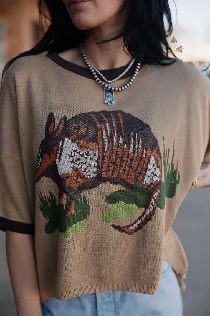 2 Fly Co. Dusty Dillo Knit Top - Image 2