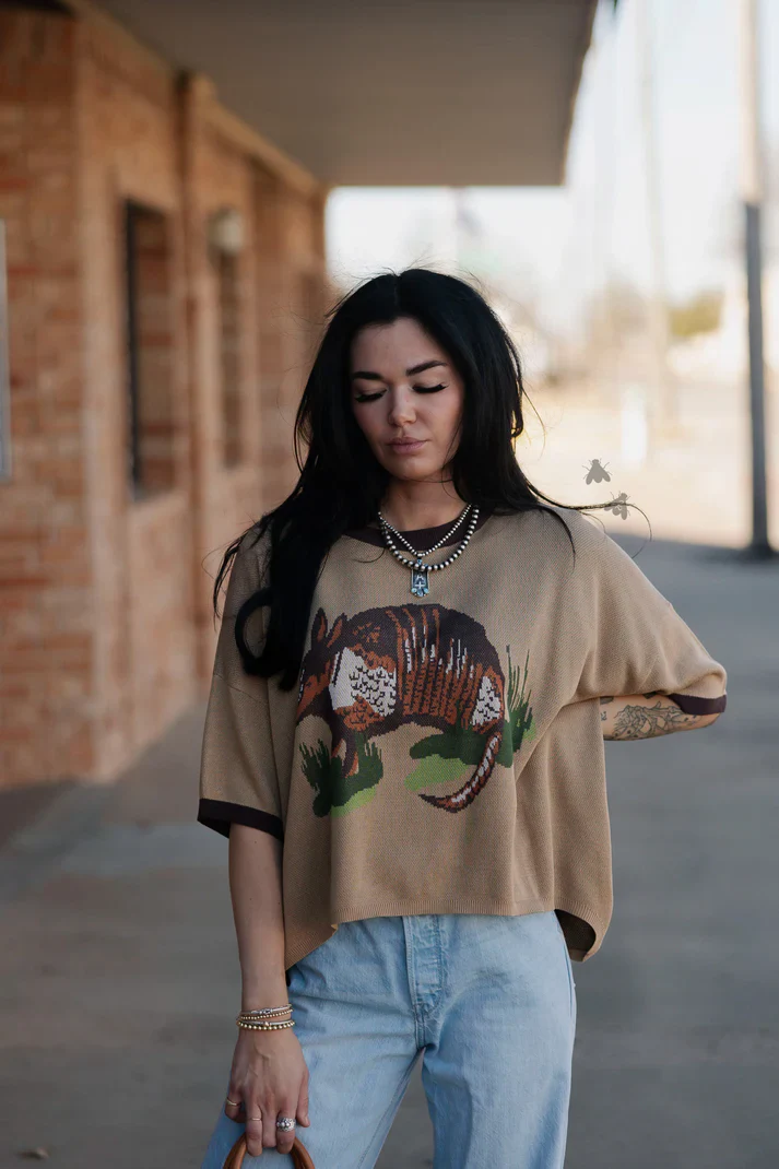 2 Fly Co. Dusty Dillo Knit Top - Image 3