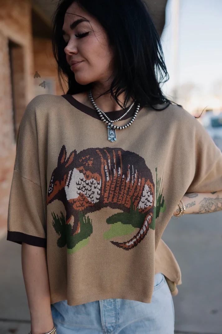 2 Fly Co. Dusty Dillo Knit Top - Image 5