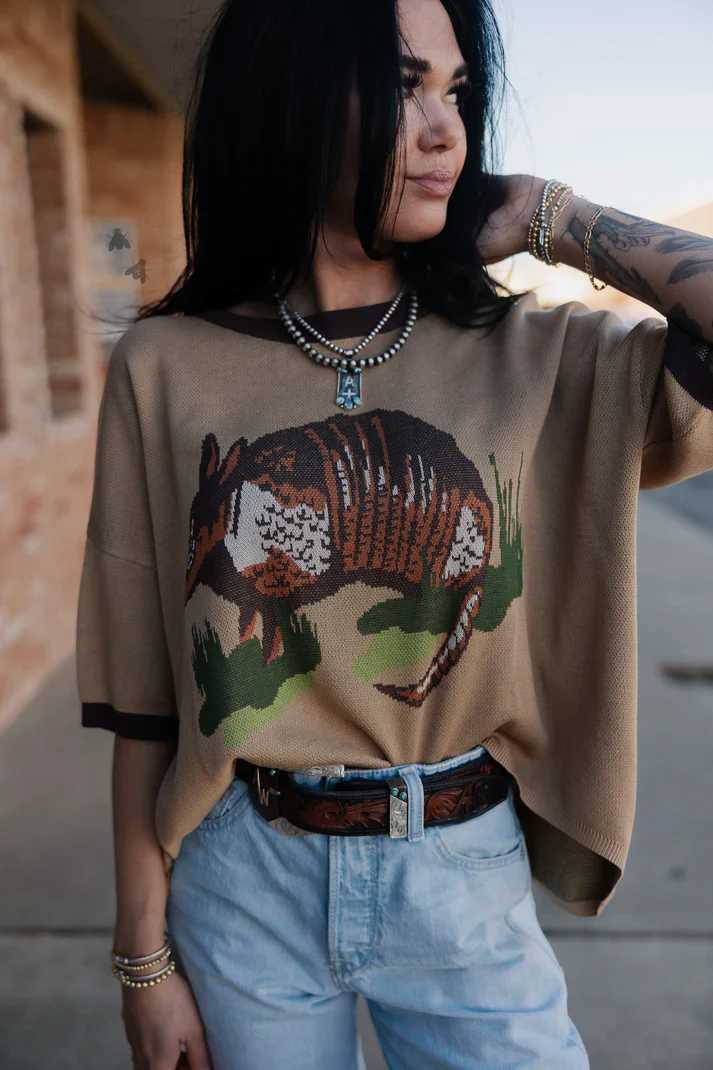 2 Fly Co. Dusty Dillo Knit Top - Image 6