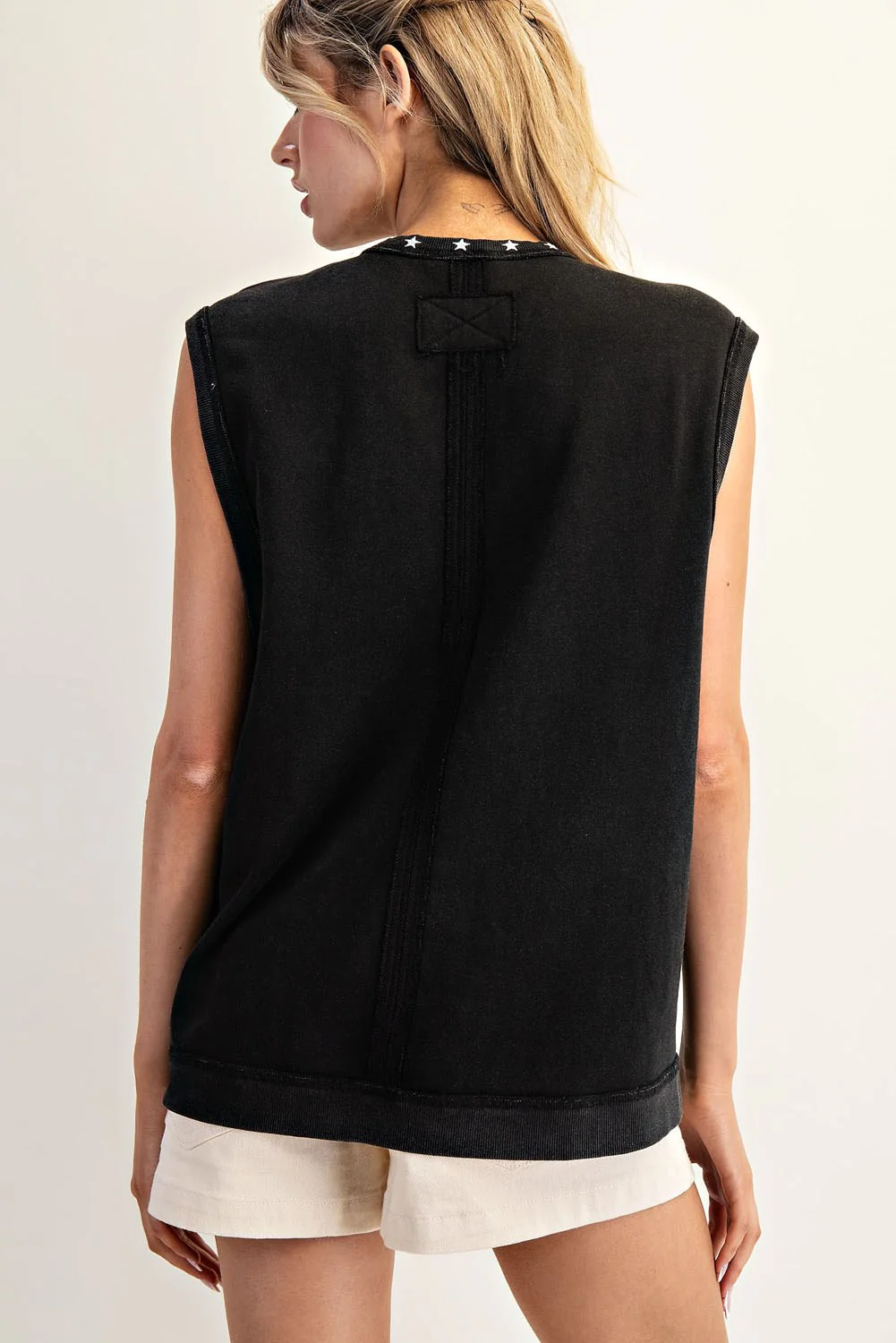 Eesome Embroidered Horseshoe Sleeveless Top - Image 5