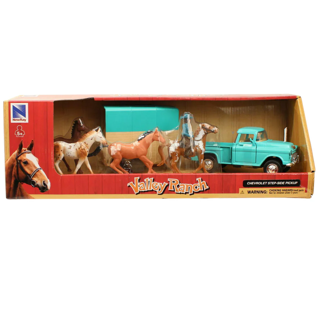 Children's Valley Ranch Chevrolet 55" Pickup Toy Set
