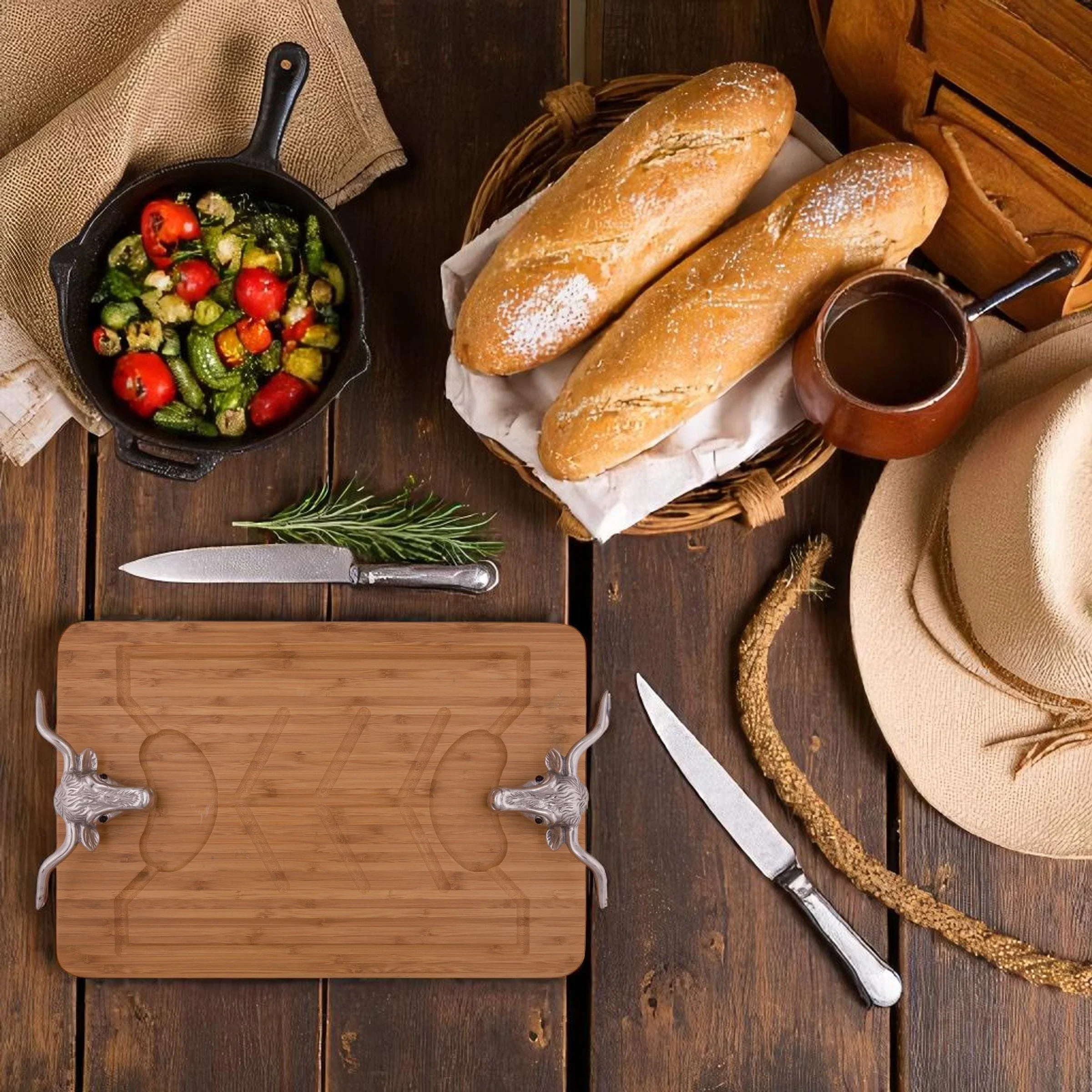 Arthur Court Longhorn Carving Board - Image 4