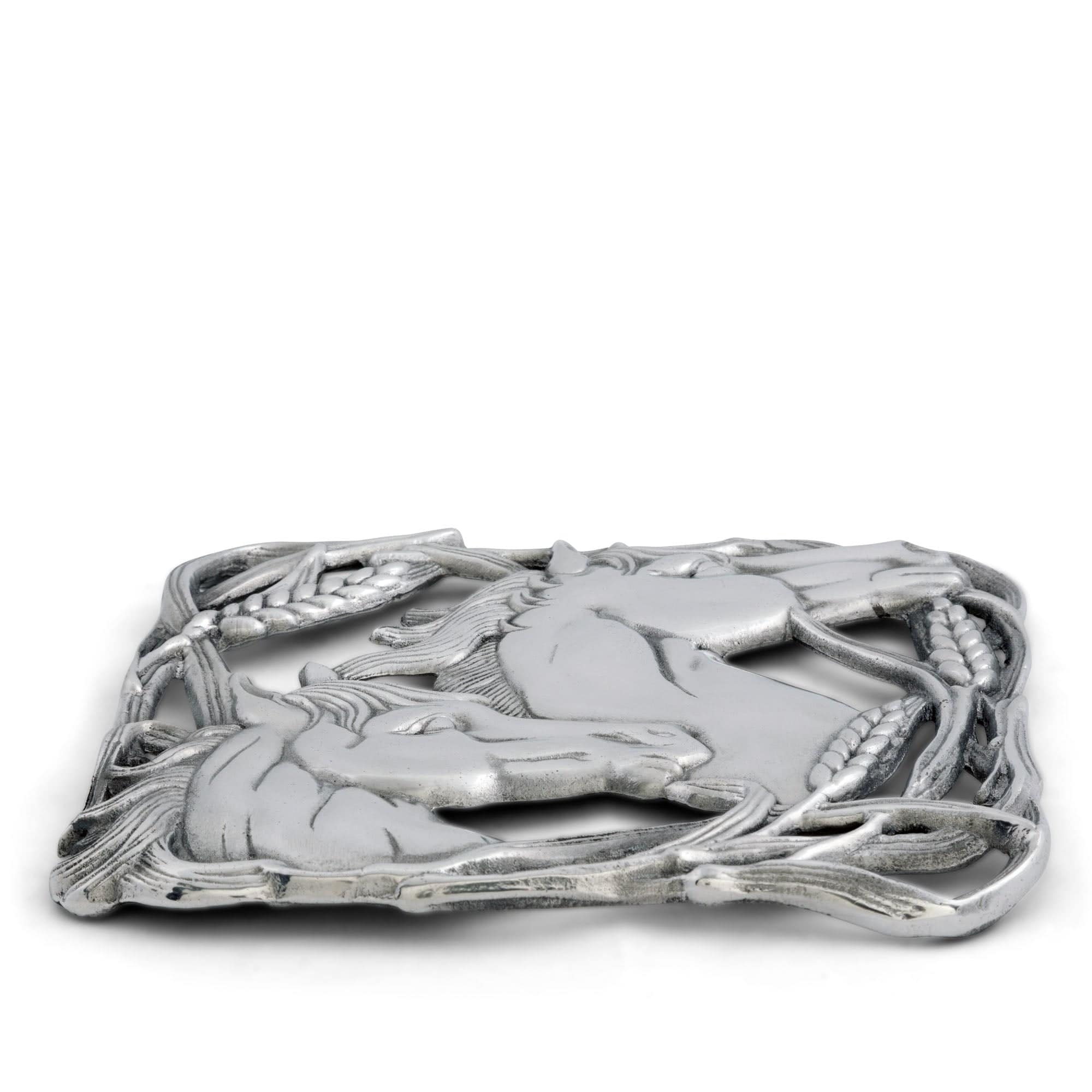 Arthur Court Horse with Wheat Trivet