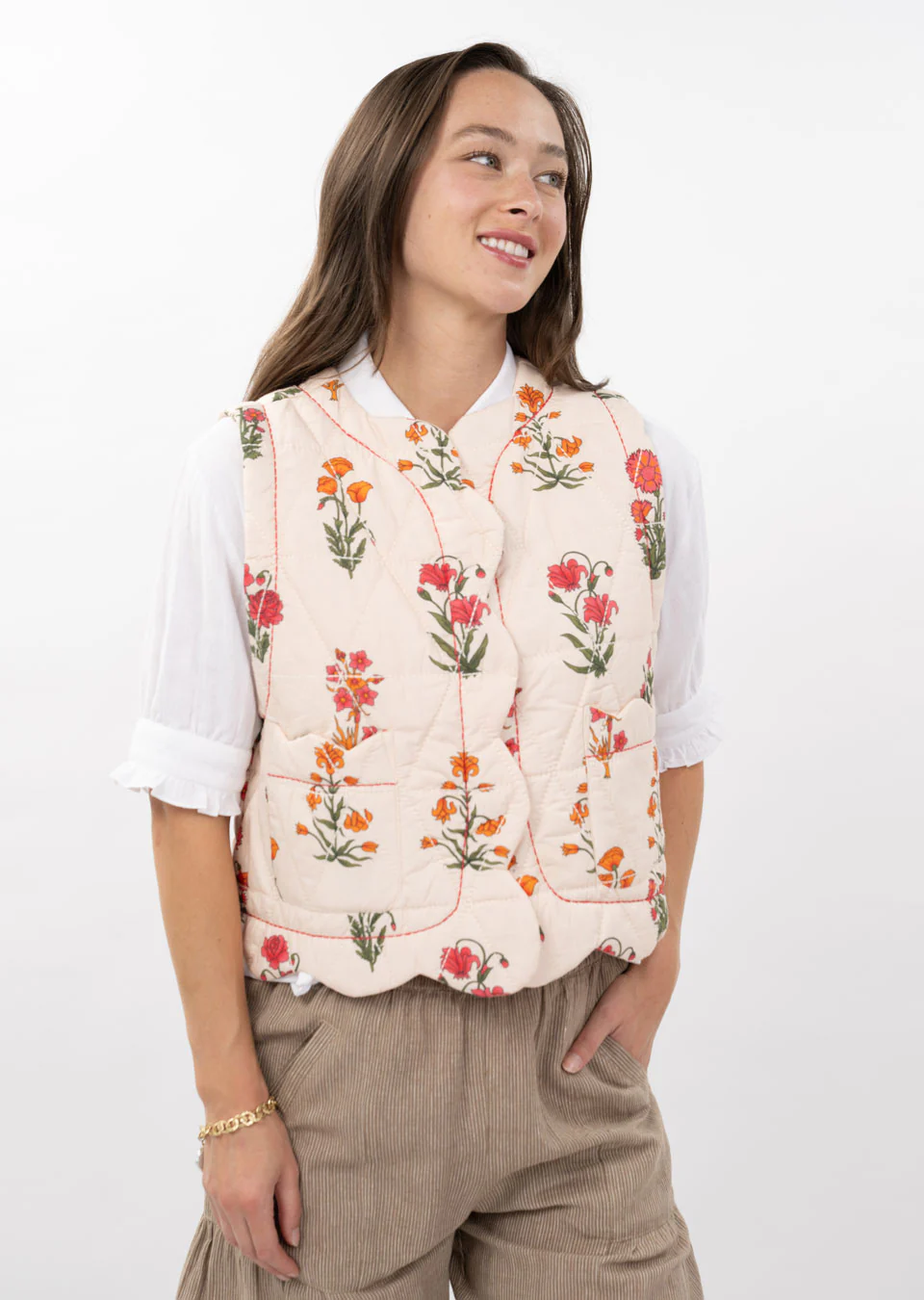 Ivy Jane Quilted Scallop Vest - Image 3