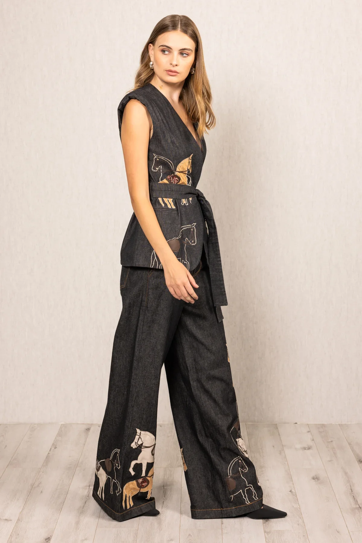 Ranna Gill Vega Belted Waist Coat - Image 3