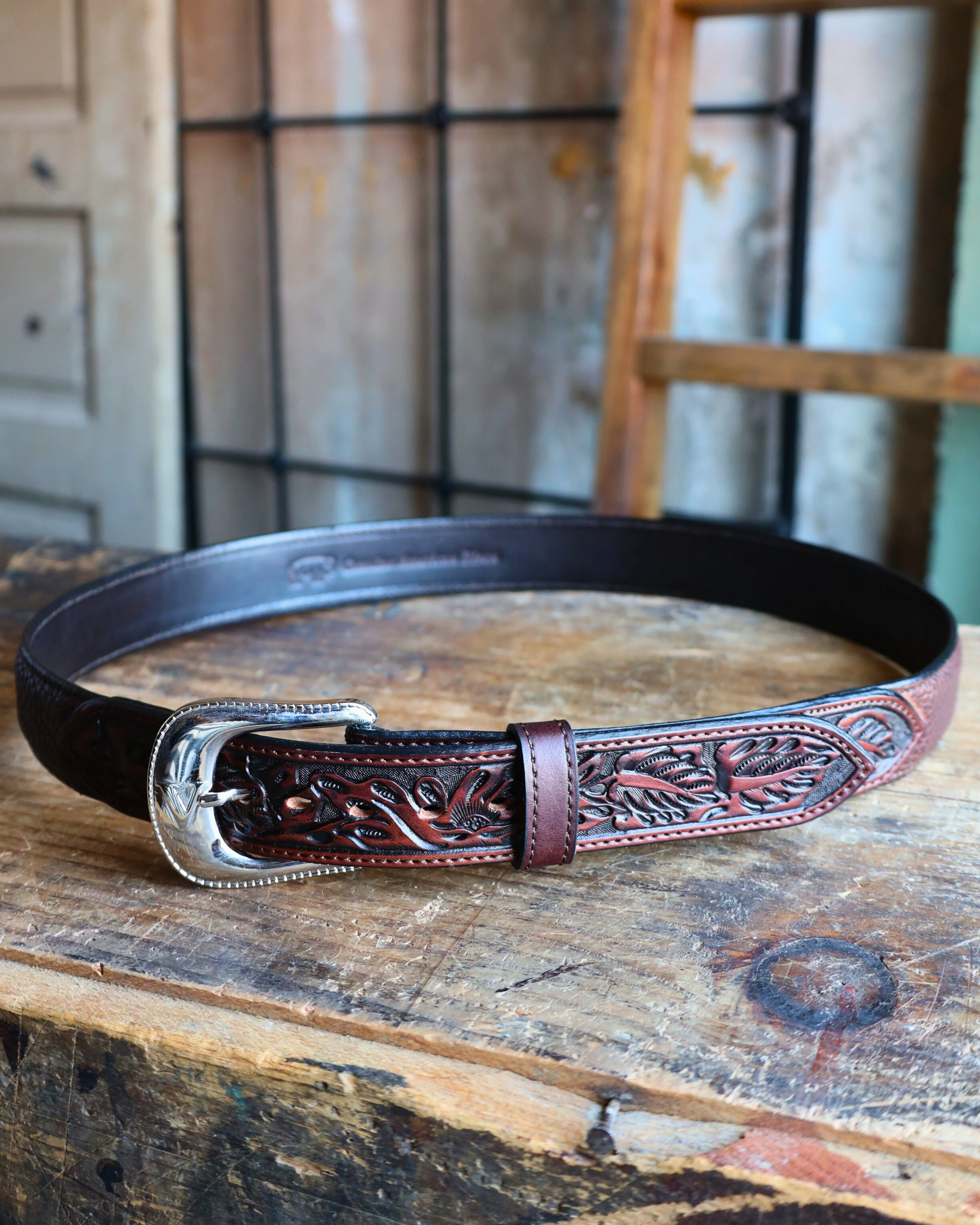 Maverick Exclusive Vogt Tooled Bison Belt - Image 3