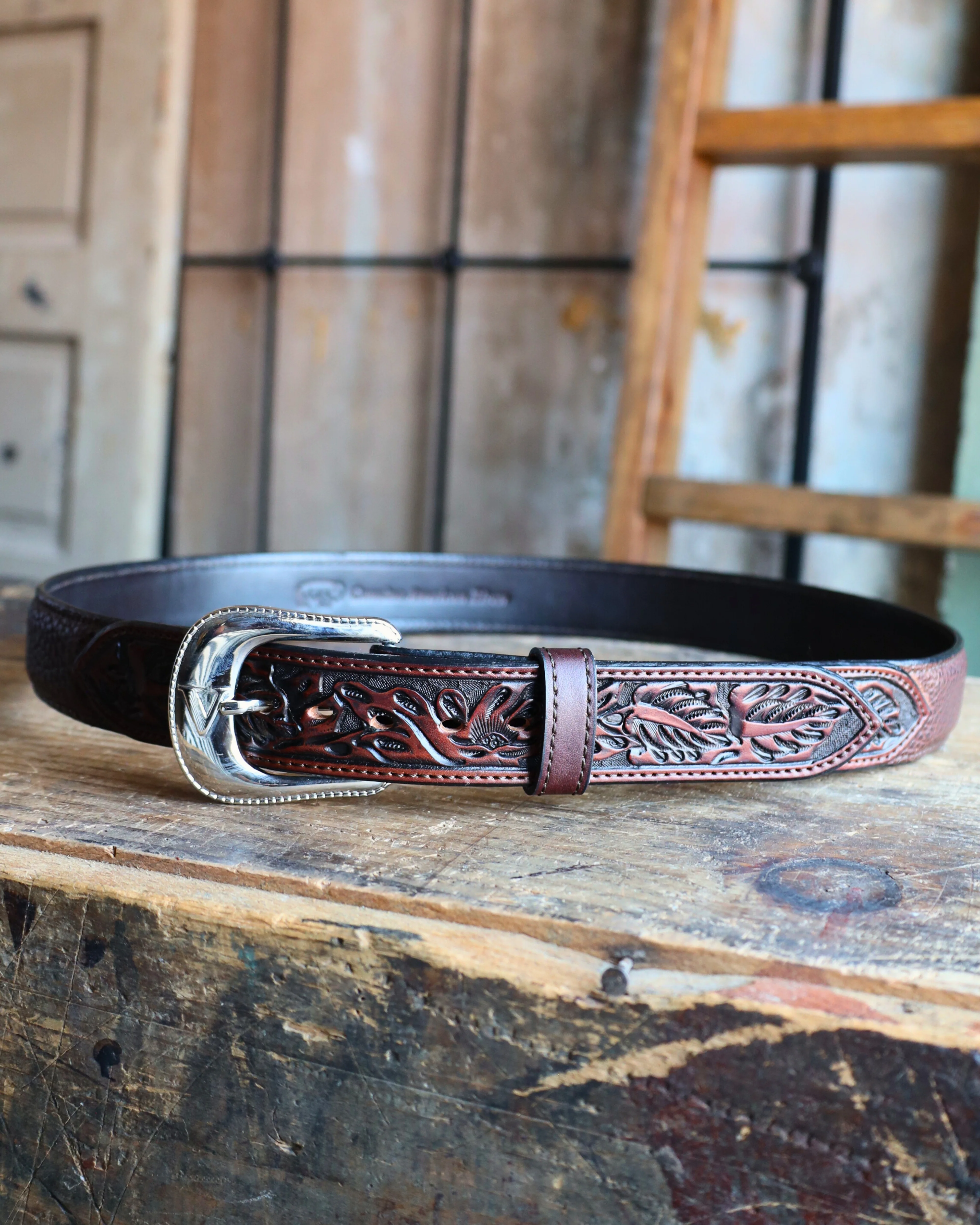Maverick Exclusive Vogt Tooled Bison Belt - Image 4