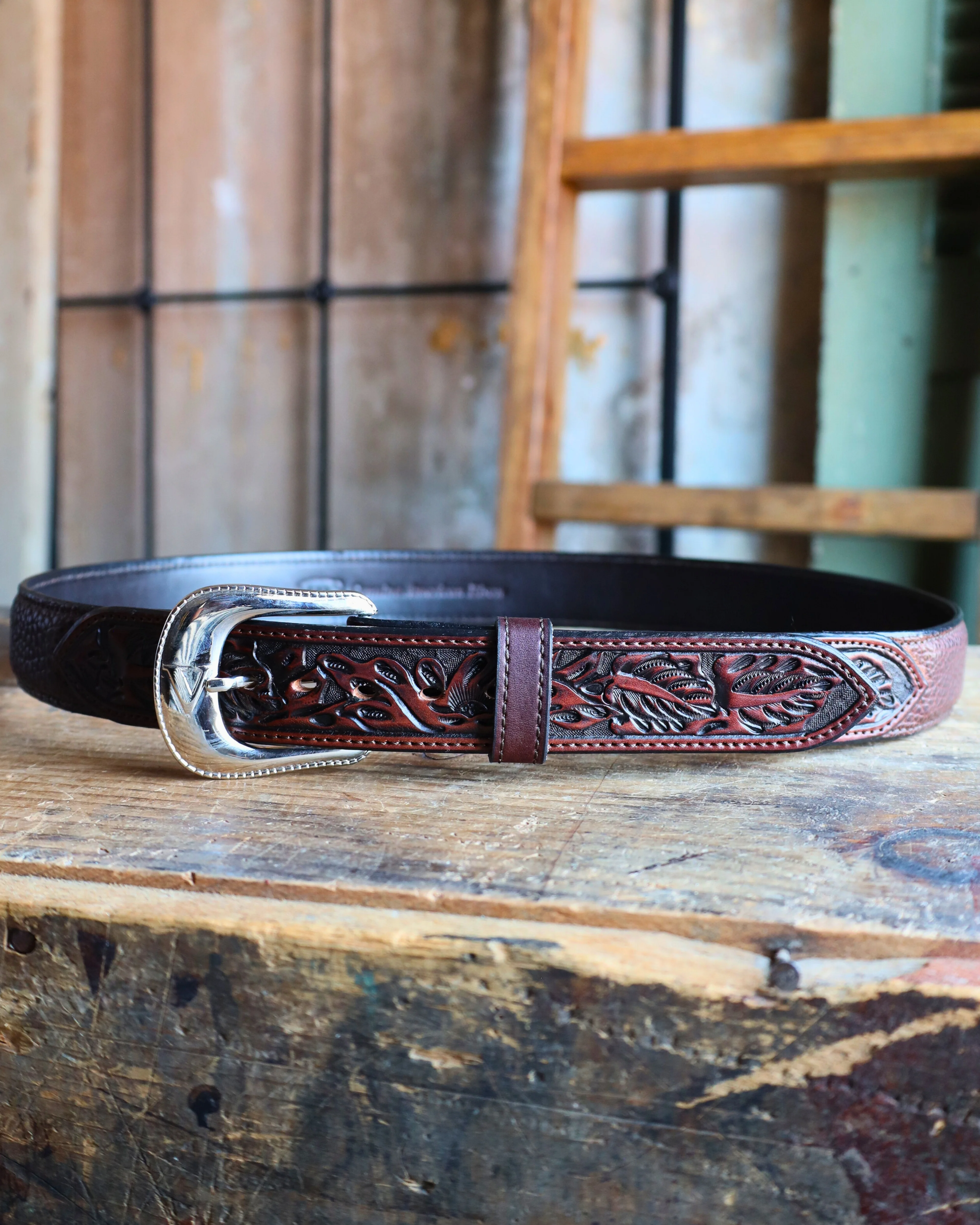 Maverick Exclusive Vogt Tooled Bison Belt - Image 9